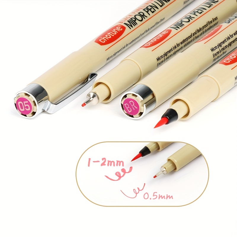 Colored Pens Fine Point Markers Fine Tip Drawing Pens Porous - Temu