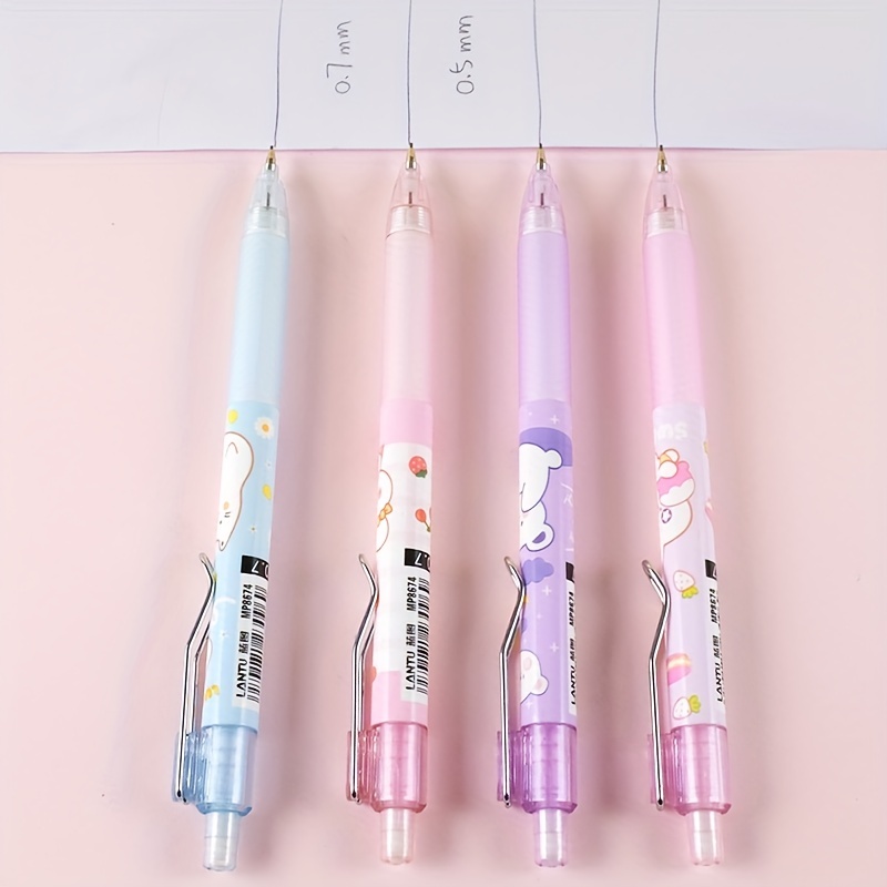 4pcs Automatic Pencils Get Ready School 0 5 0 7 Student Mechanical Pencils  - Office & School Supplies - Temu