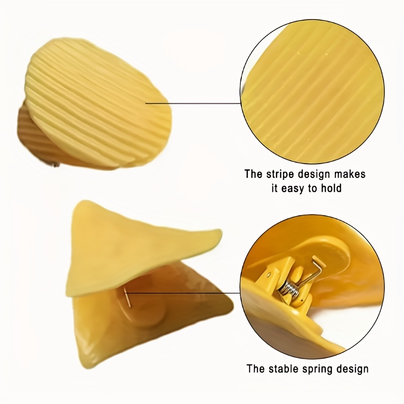 2pcs Chip Clips Crisps Clips Set Seal Grip For Food Storage Snacks Bag  Closure Clips Food Bag Clips Perfect For Home Travel Party - Home & Kitchen  - Temu