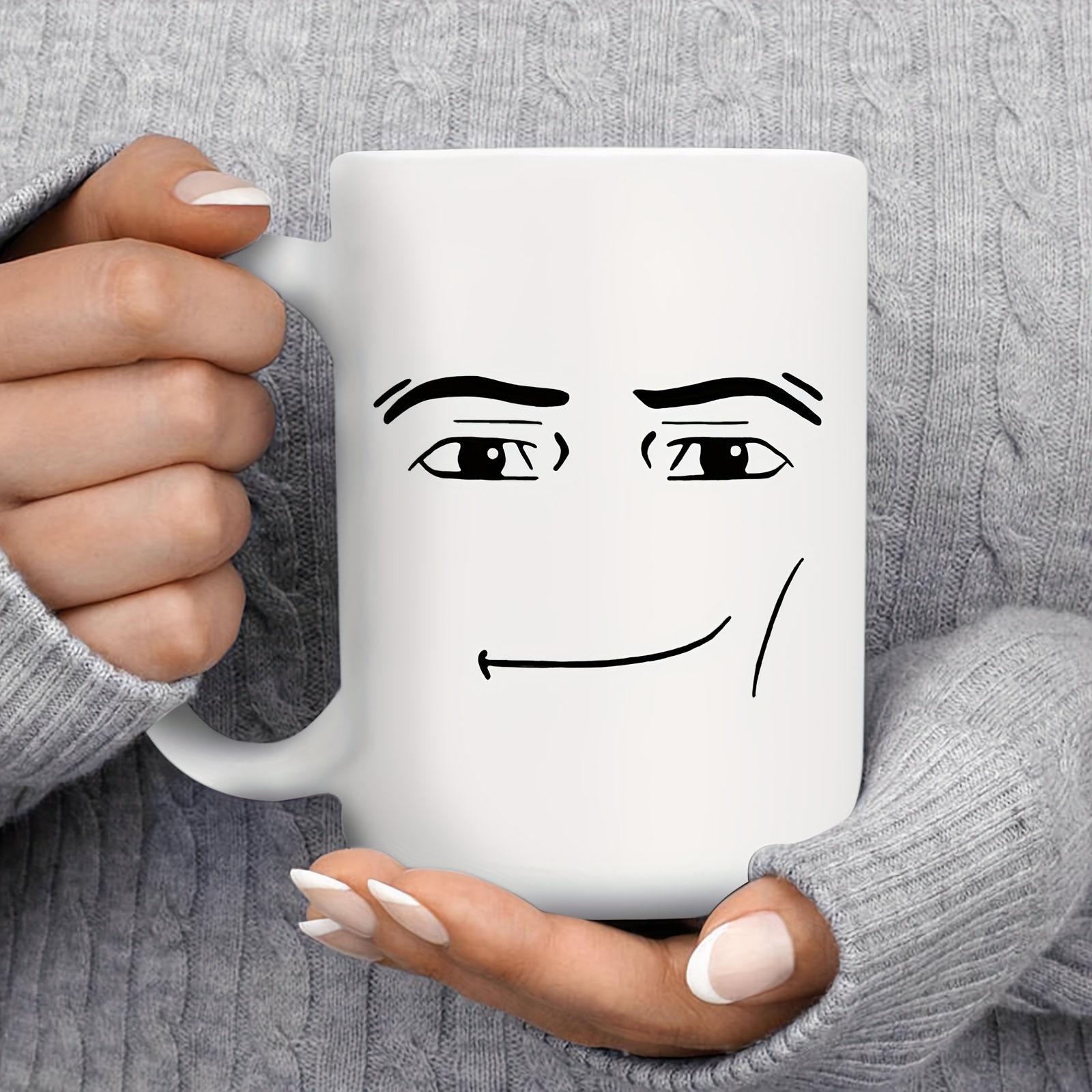 Man Face Coffee Mug Novelty Ceramic Cup For Hot Or Cold - Temu