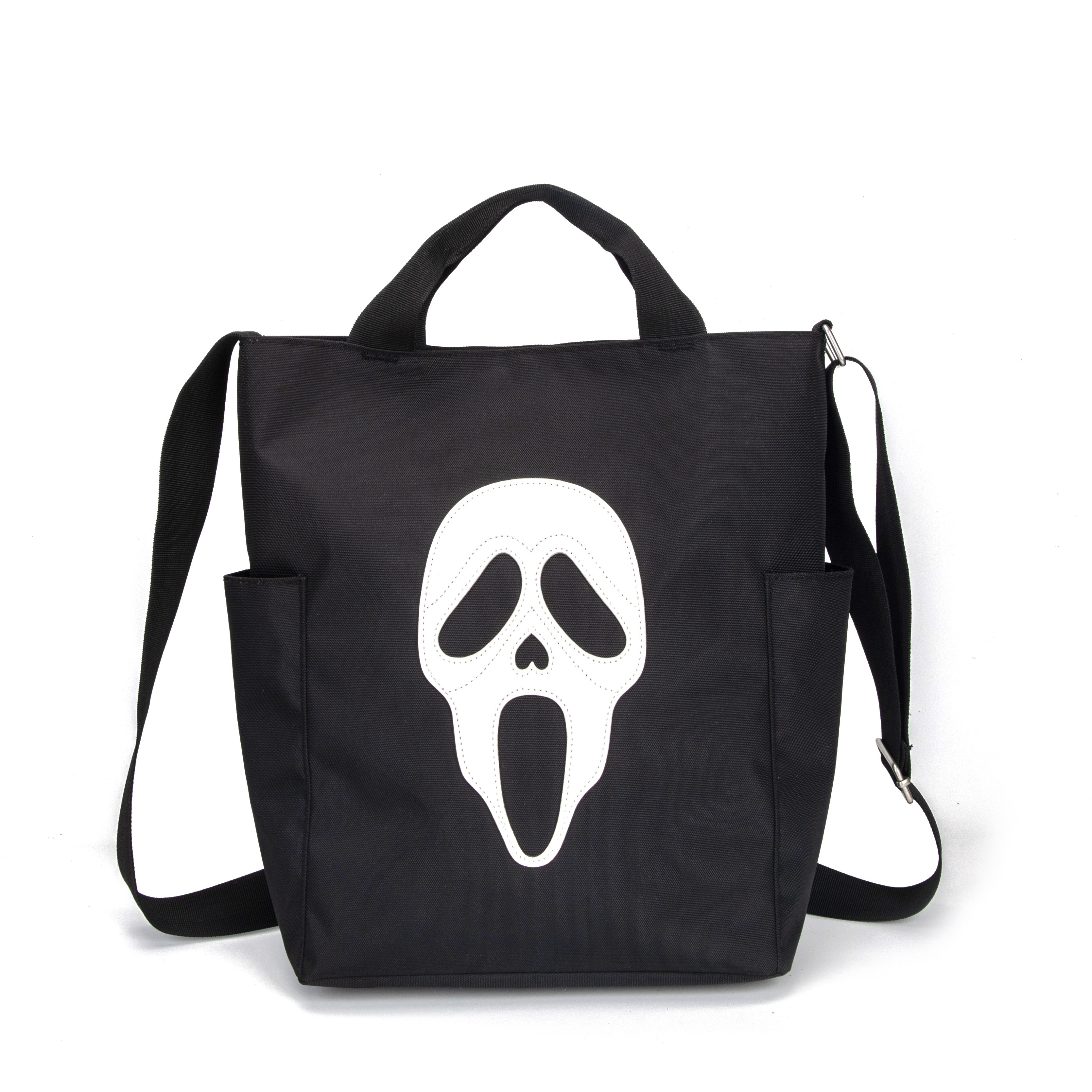 Ghost Skull Novelty Bag, Funny Goth Small Zipper Shoulder Bag, Halloween  Elf Crossbody Purse - Temu