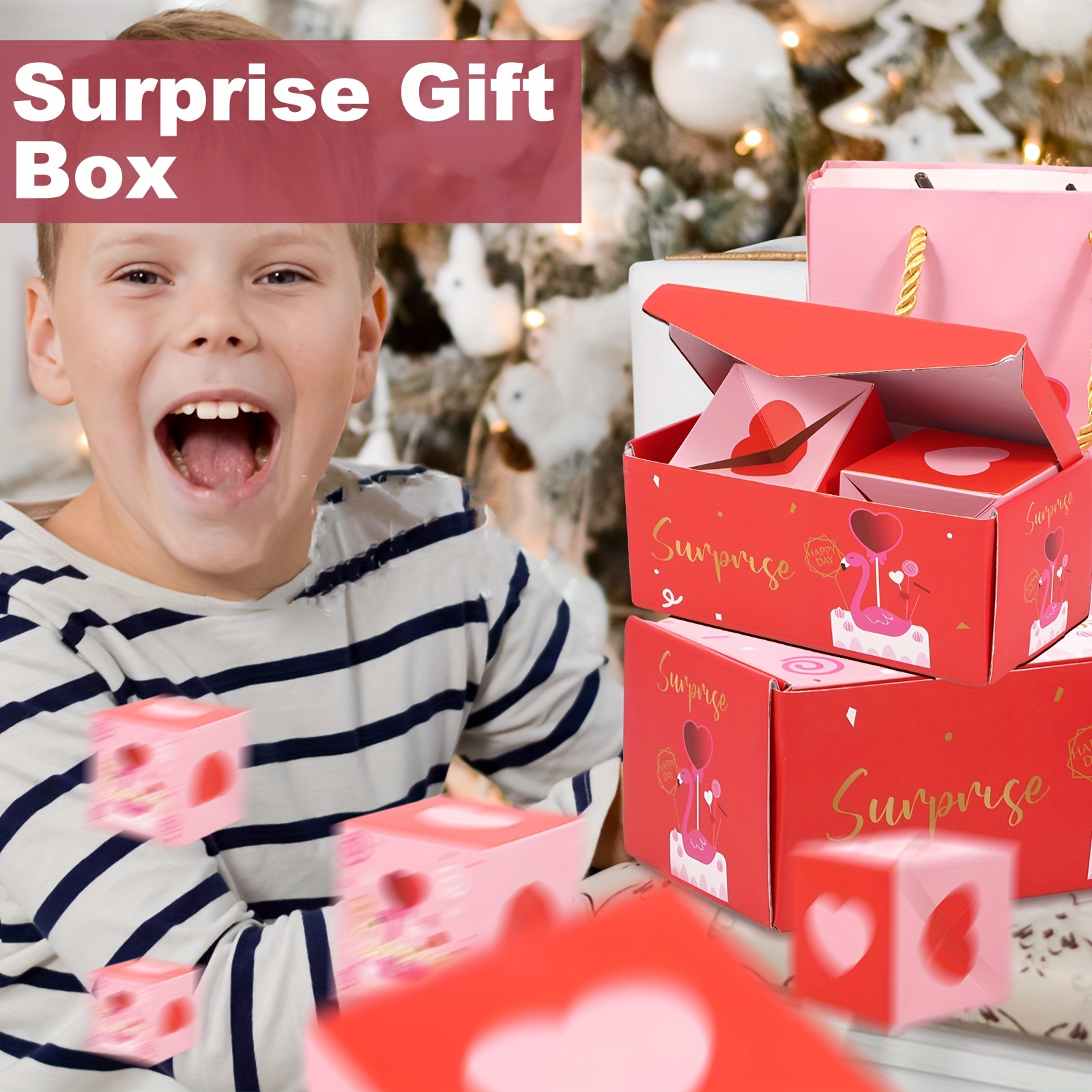 Surprise Bounce Boxes Christmas Gifts Party Supplies Gift - Temu