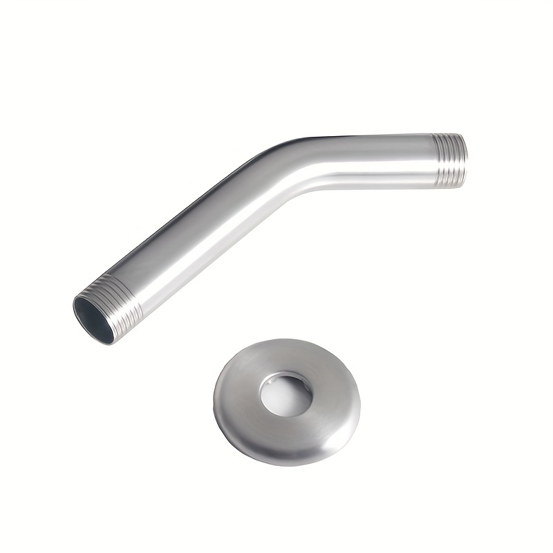 Shower Arm With Flange Shower Pipe Arm For Wall Mount Fixed - Temu
