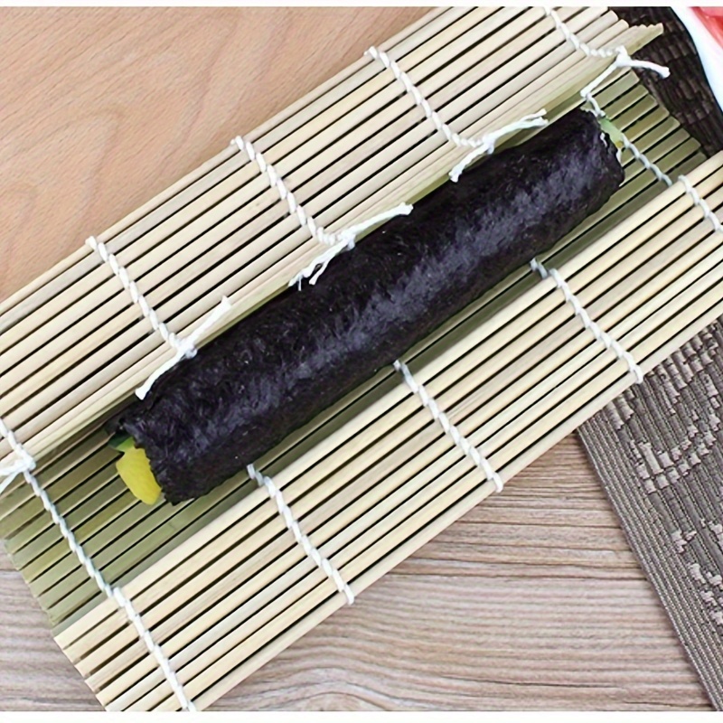 Sushi Bamboo Rolling Mat Creative Portable Reusable Bamboo - Temu