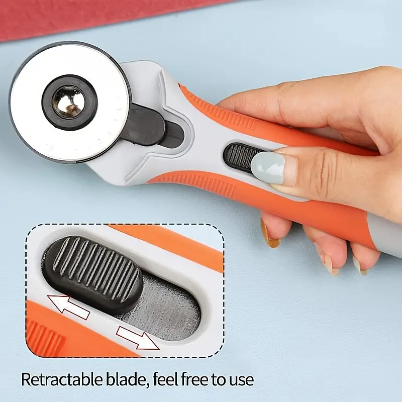 Ergonomic Rotary Cutter Rotary Fabric Cutter With Safety - Temu