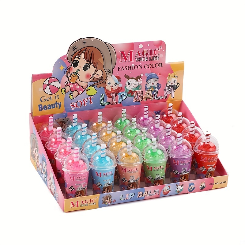 Straw Cup 6 Lipstick Milkshake Lip Glaze