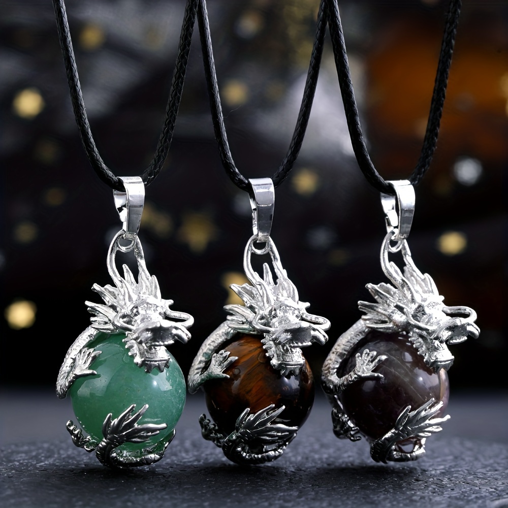 1pc Crystal Necklaces Spiritual Pendant Natural Gemstone Women Girls Jewelry  Gift - Health & Household - Temu