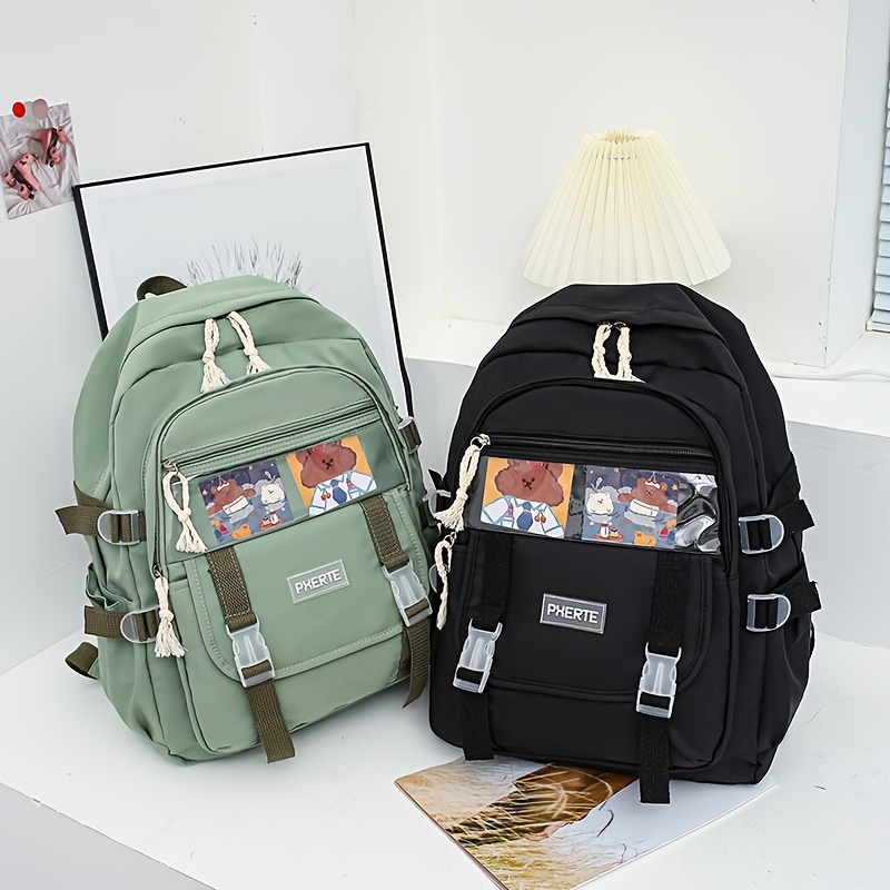 1pc Backpack For Girls' Middle School Students, Large Capacity Korean Style  Shoulder Bag For College And Junior High School Students