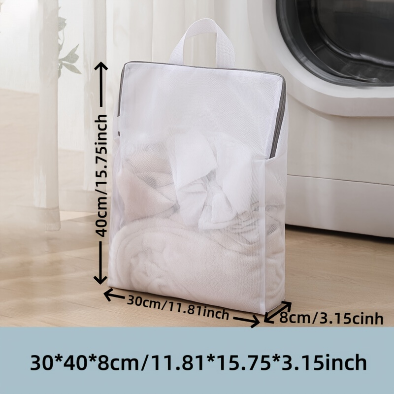 1pc Zipper Mesh Wash Bags Washing Machine Bag For Laundry