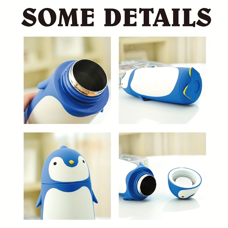 Penguin Water Bottles For School Insulated Cups - Temu