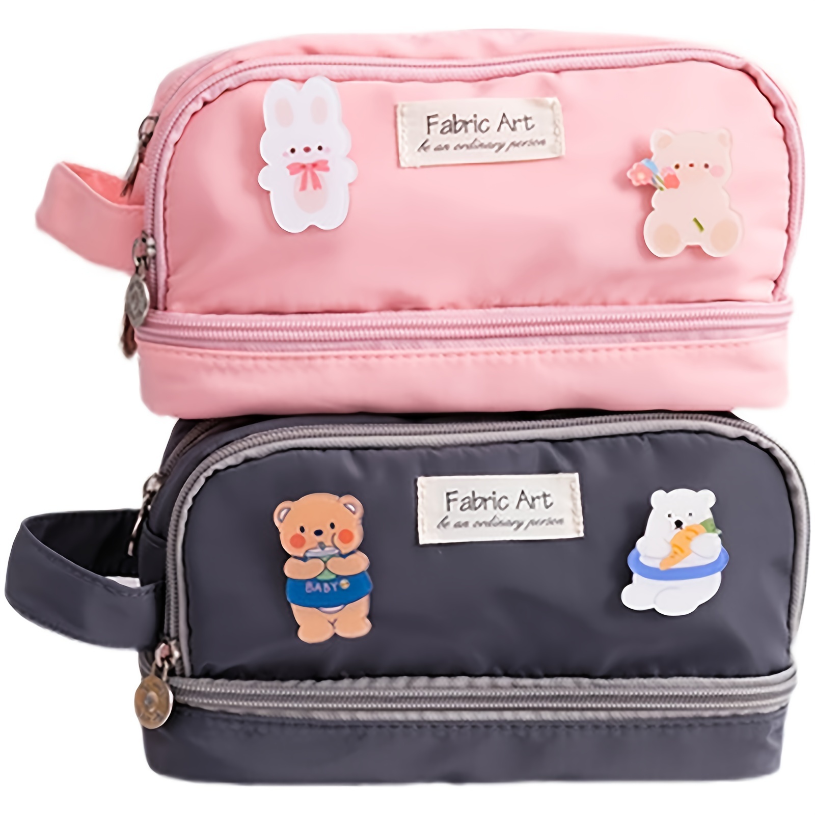 Wholesale Large Capacity Multi Layer Korean Cute Pencil Cases For Students  Aesthetic School Box With Kawaii Stationery Rack From Deng10, $10.36