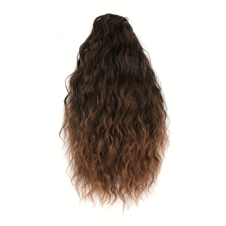 Medium Long Curly Wavy Ponytail Extensions