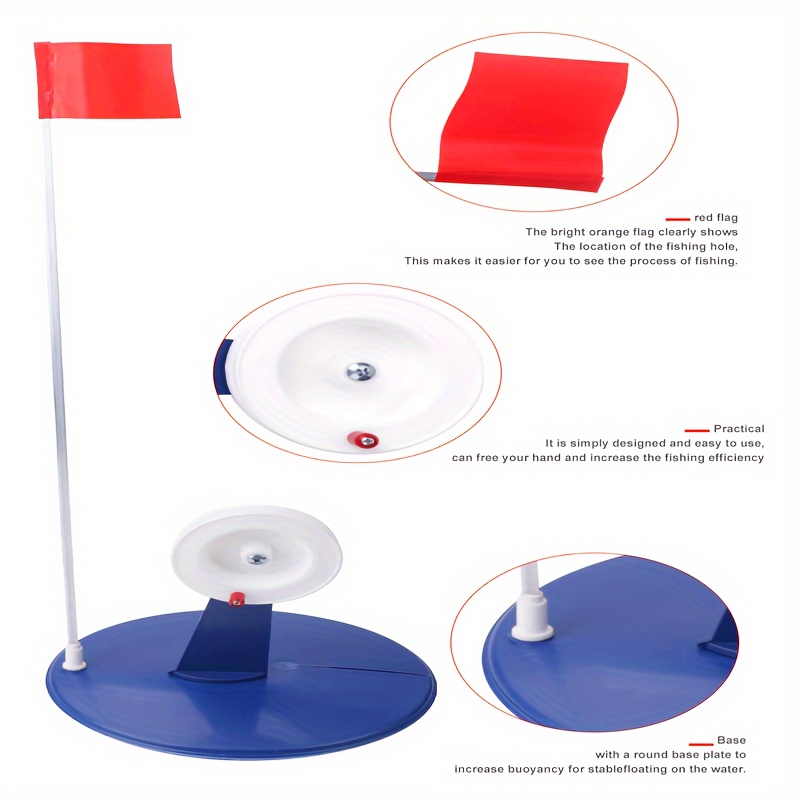 Ftk Ice Fishing Automatic Fishing Flag Stand Portable Winter
