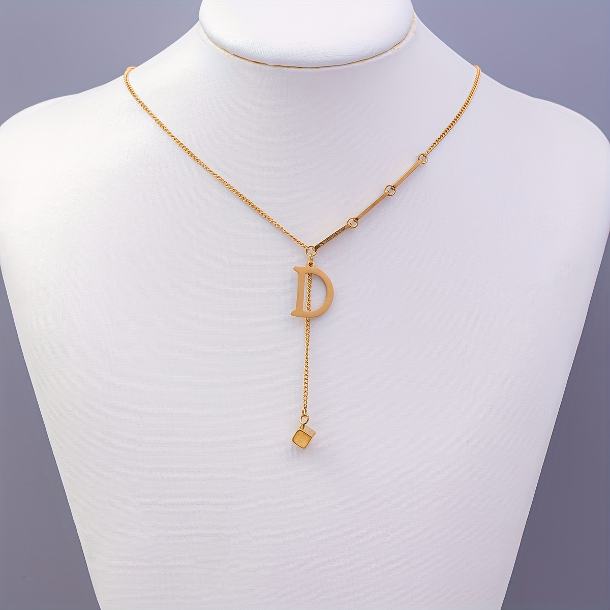 1pc Stainless Steel Gold Chain Necklace For Women, Fashionable And Simple  Accessory