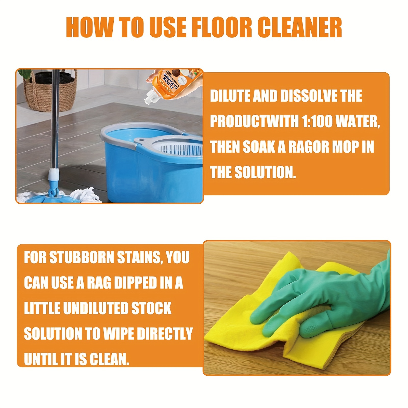 Floor Cleaning with Household Vinegar