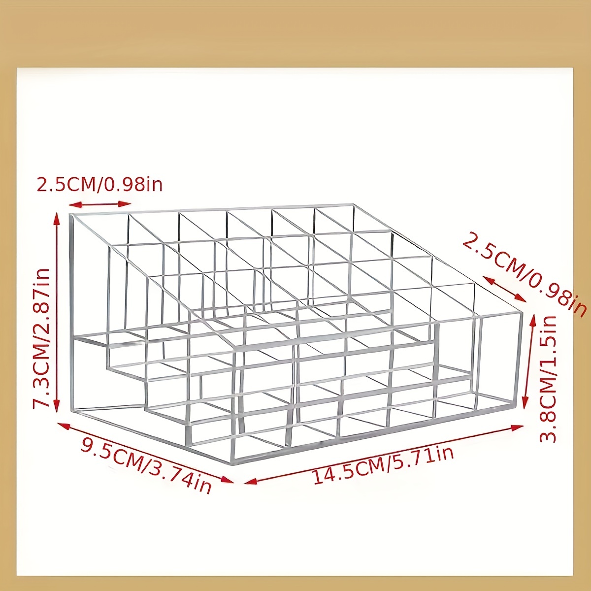 Clear Lipstick Holder Organizer Cosmetic Storage Display Case