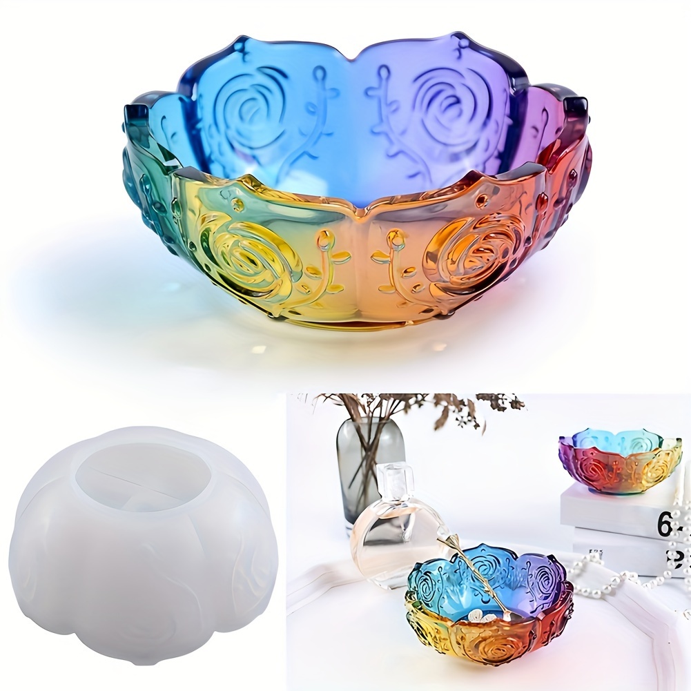 Resin Bowl Dish Mold Resin Tealight Candle Holder Molds Silicone Bowl Mold  Resin Bowl Molds for Jewelry Storage Table Decoration Epoxy Resin Casting