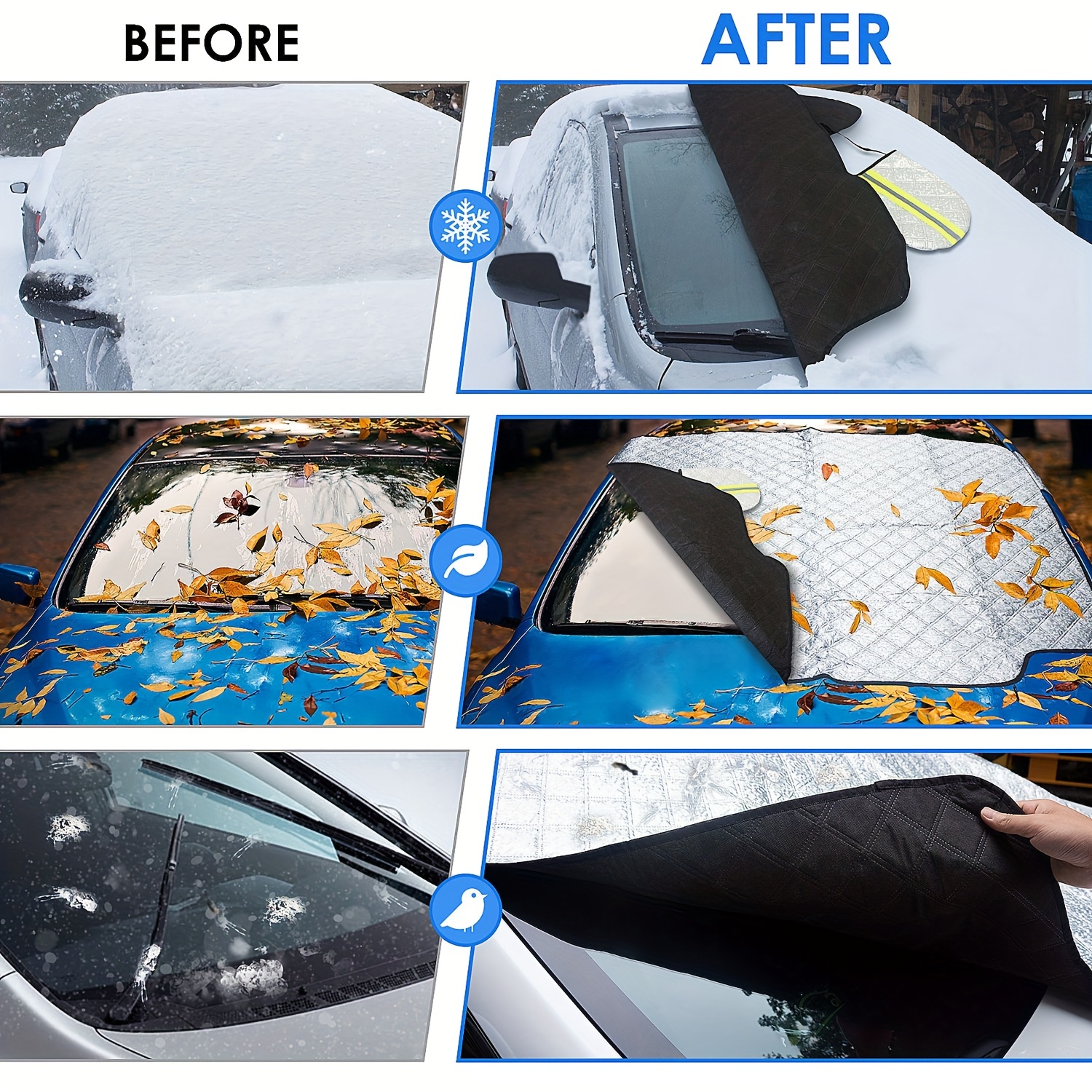 Frost Shield Car Windscreen Cover Snow Ice Protection Winter Window Guard  Screen