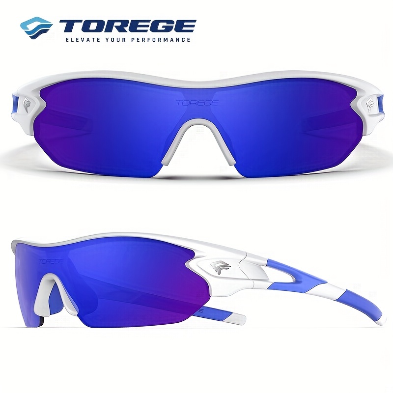 Torege Polarized Sports Sunglasses Men Women Cycling Running