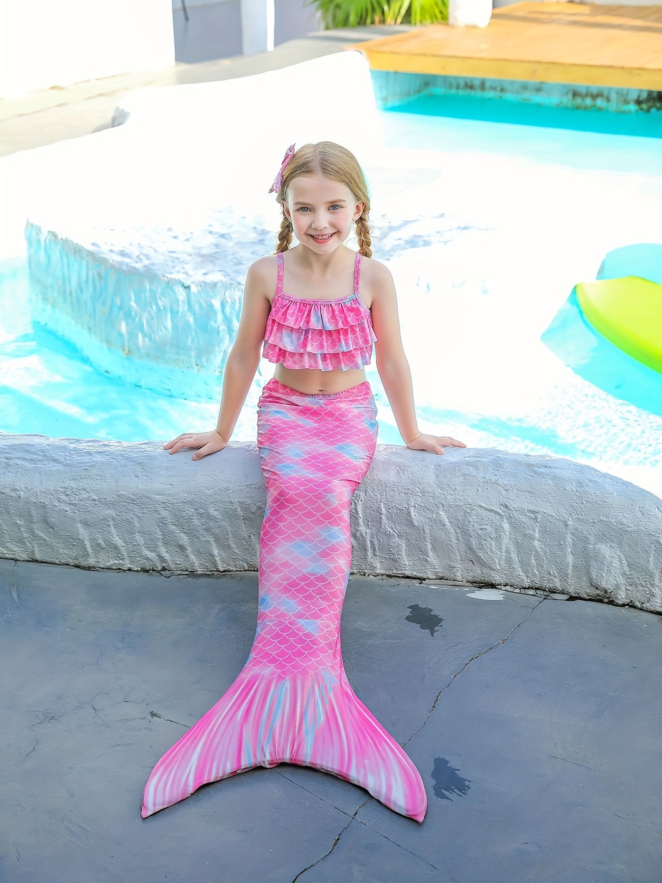 Disfraz Accesorios Cosplay Sirena Vestido Verano Decoración - Temu