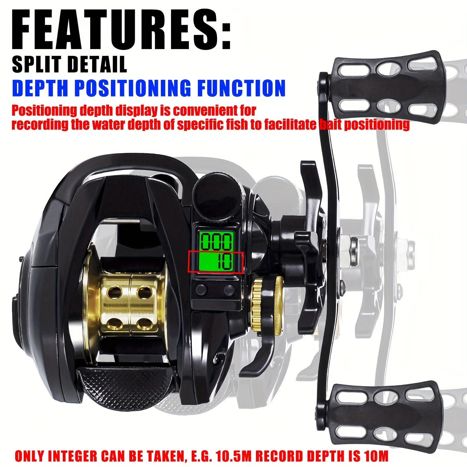 Electronic Baitcasting Fishing Reel Led Screen Usb Solar - Temu Canada