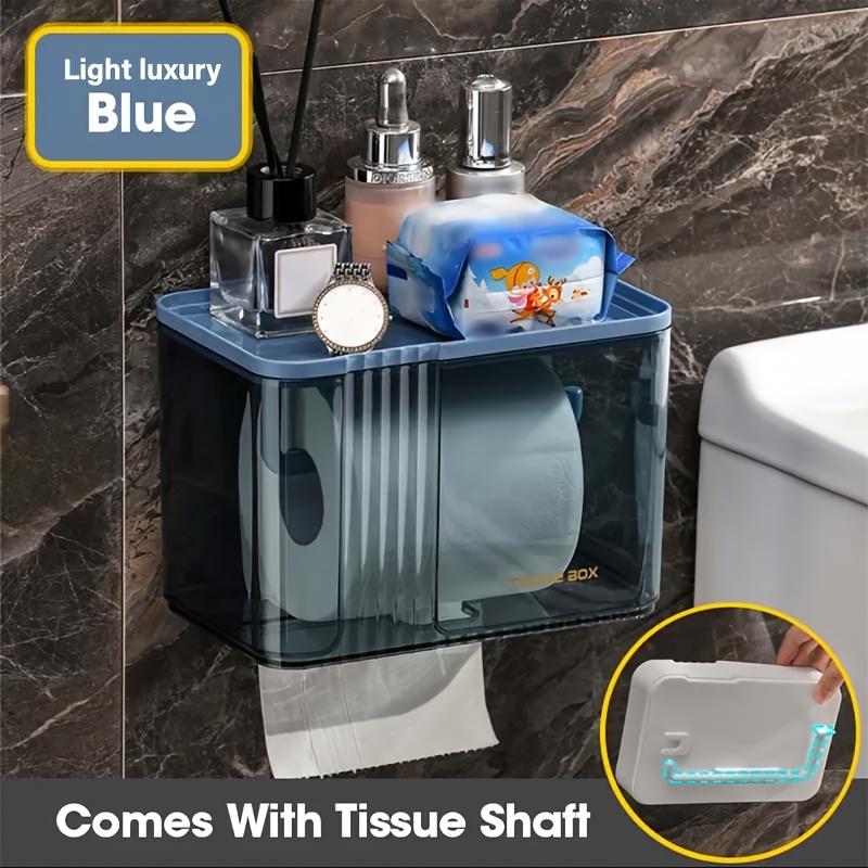 Toilet Roll Paper Holder Double Layer Large Capacity Tissue - Temu