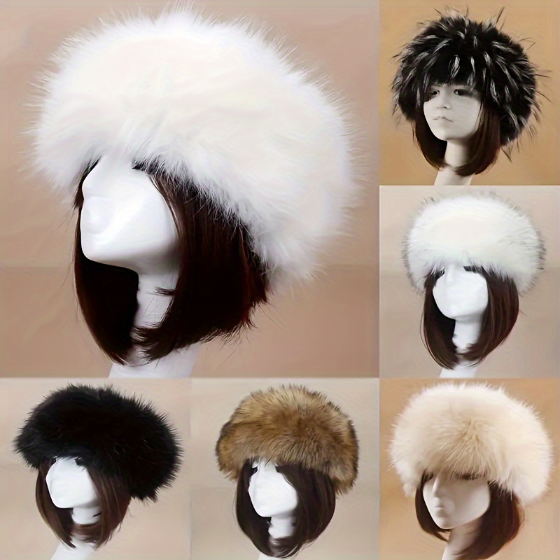 Winter Imitation Fox Fur Headband Accesorios Halloween - Temu