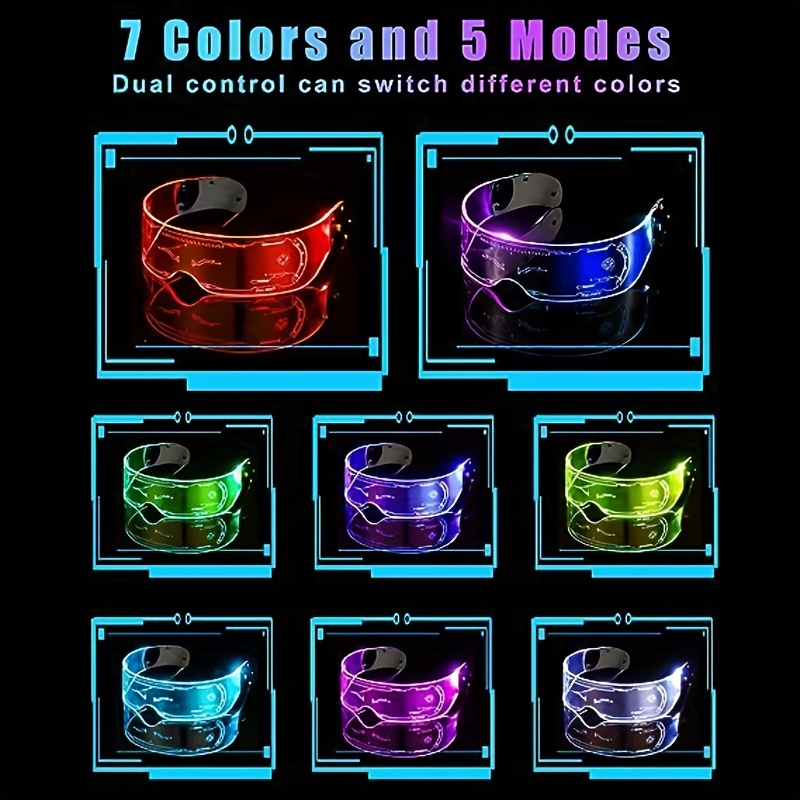10 Piezas Gafas Con Luz LED Perfectas Para Bodas Conciertos - Temu
