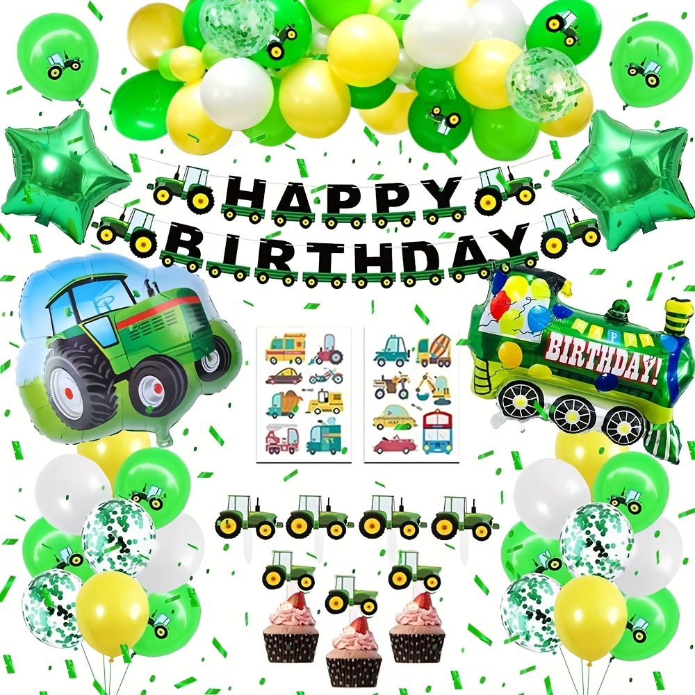  Globos, 11 globos de aluminio de 1 año para decoración de  fiesta de primer cumpleaños, globos de confeti, globos de fiesta de  cumpleaños, globos de cumpleaños de 1 año para niños (