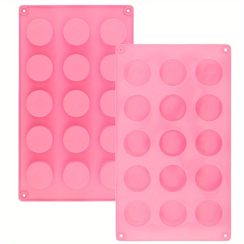 15 cavity round silicone molds for