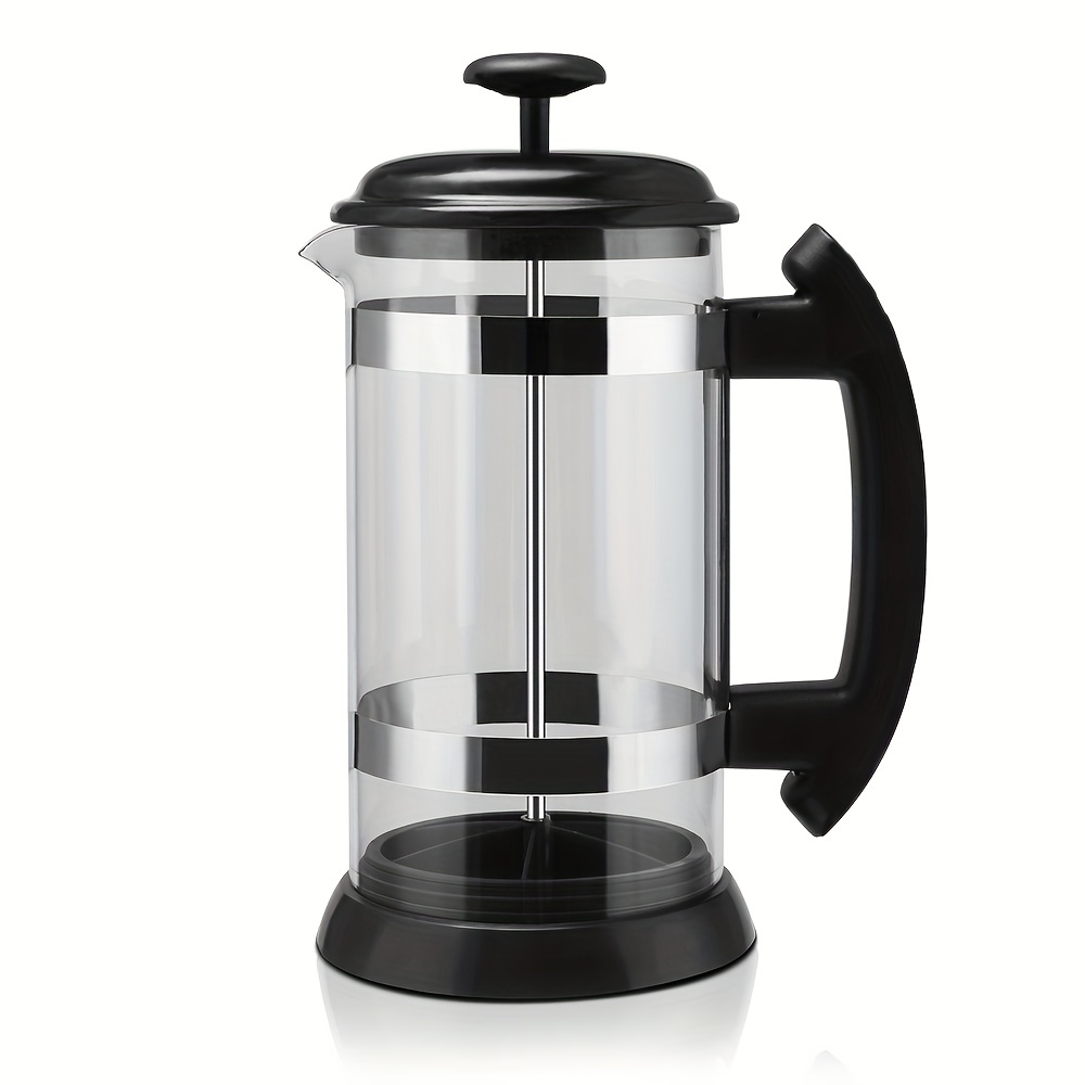 French Press Coffee Maker, Heat Resistant Thickened Glass, 304 Stainless  Steel, Non-slip Silicone Base, Home And Camping Cold Brew Coffee Maker -  Temu