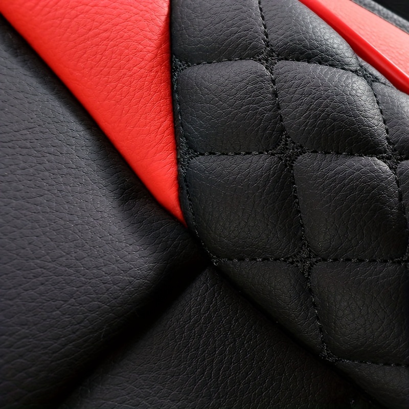 Car SEAT COVERS for Nissan Qashqai in PU LEATHER, Fabric, RED