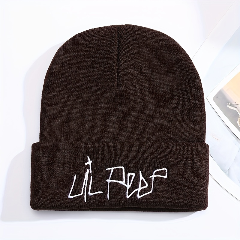 Lil Peep Cartoon Embroidered Warm Beanie Hat