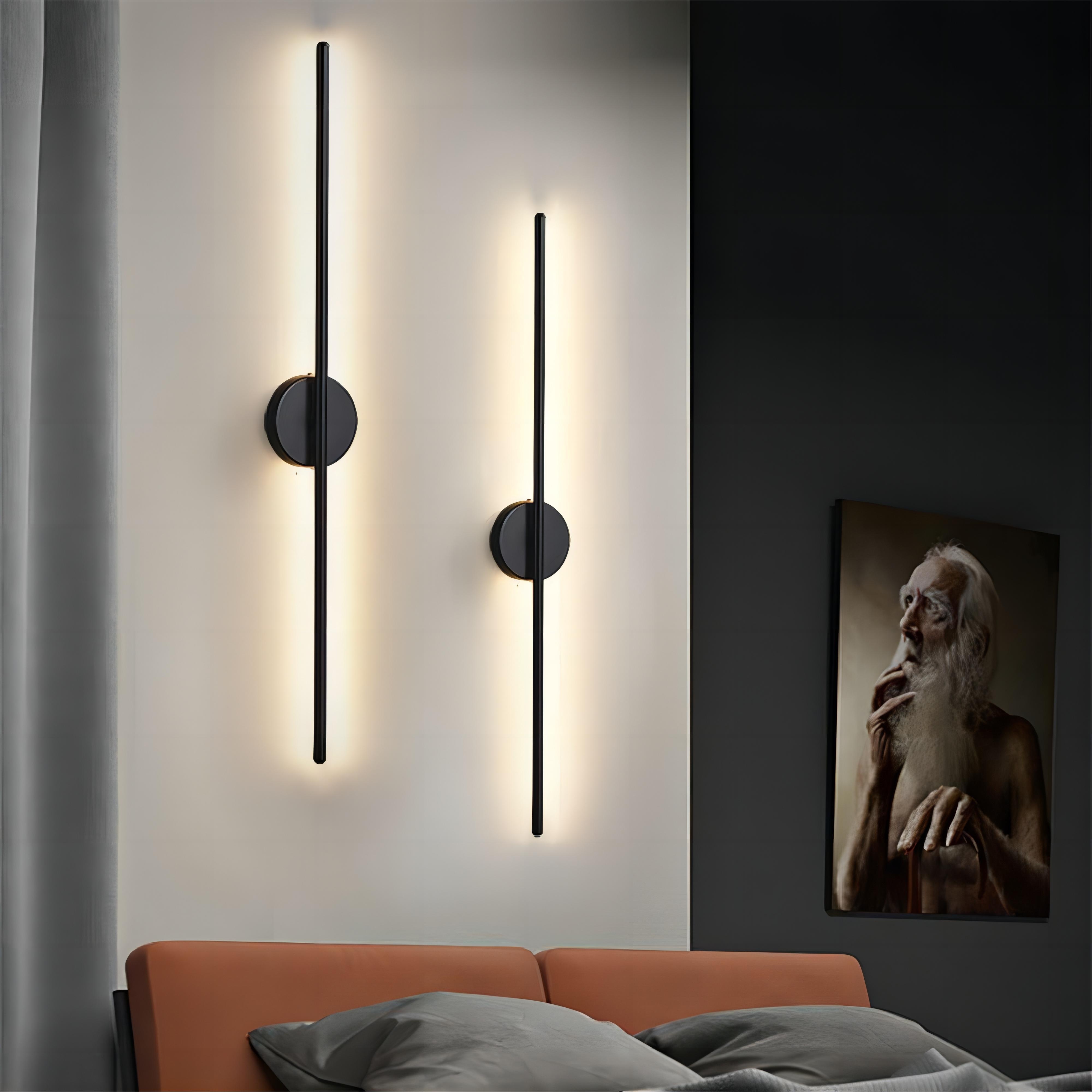 Moderne Applique Murale LED Interieur Aluminium , Noir Lampe