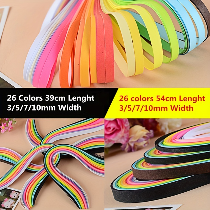 Quilling Paper Strips 26 Colors Diy Origami Paper Quilling Art Length (  Set) - Temu United Arab Emirates