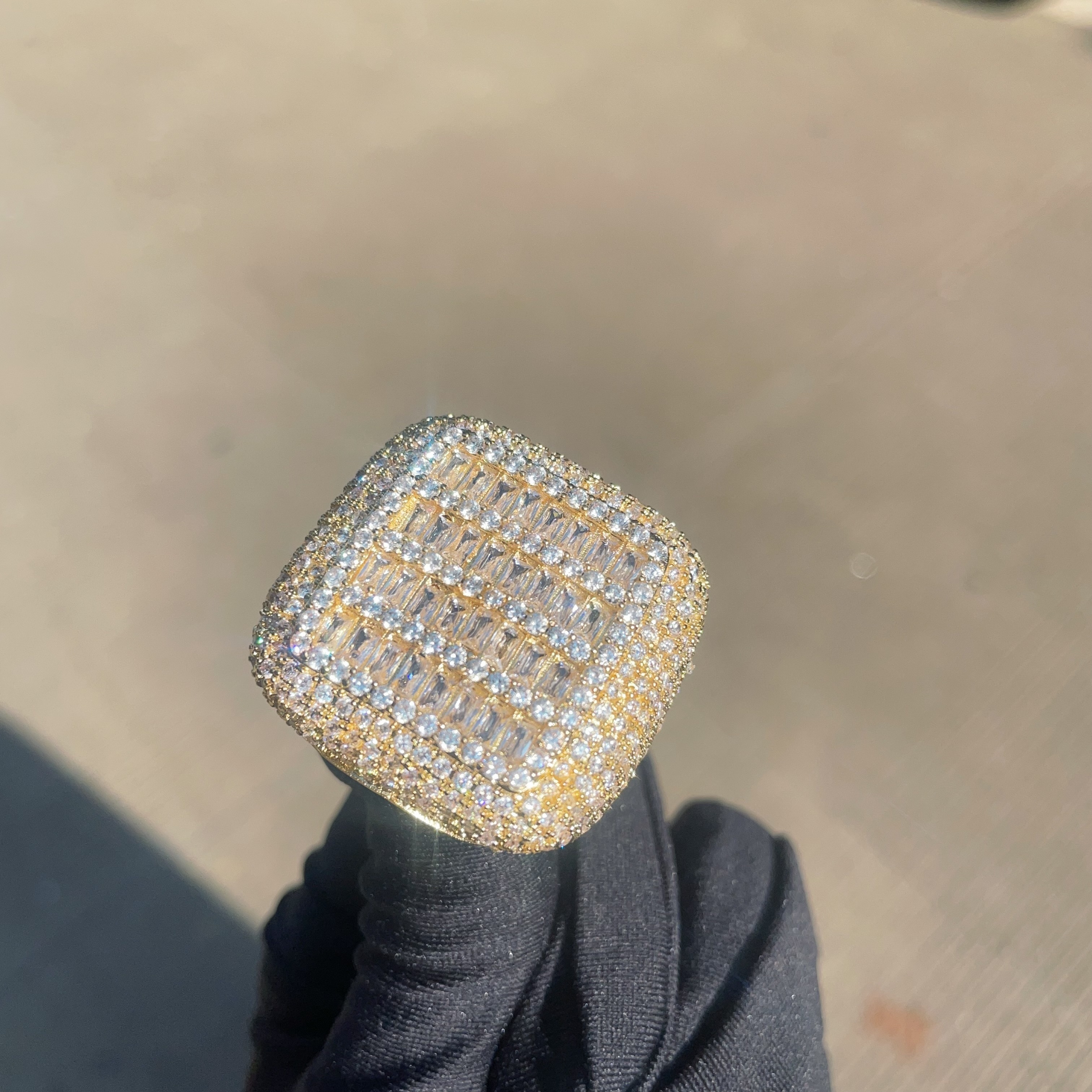 Iced out online men rings