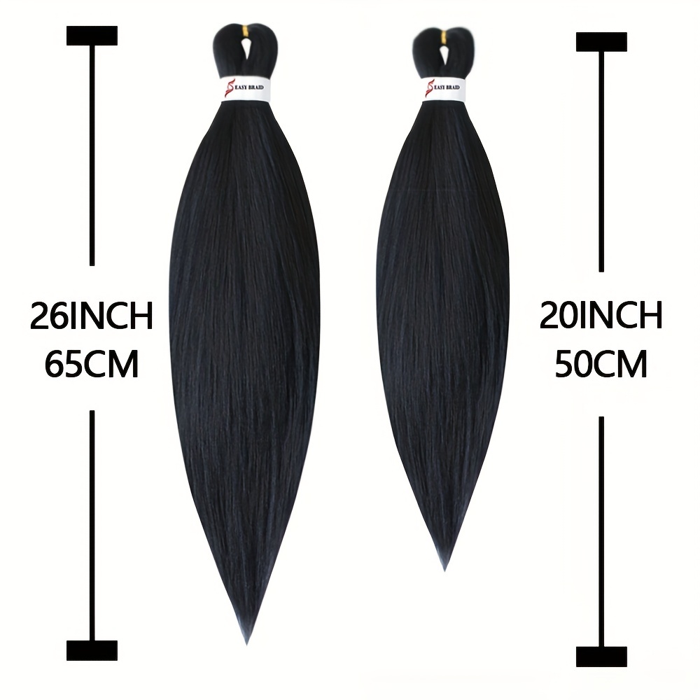 6pcs Long Straight Synthetic Crochet Hair Extensions Set