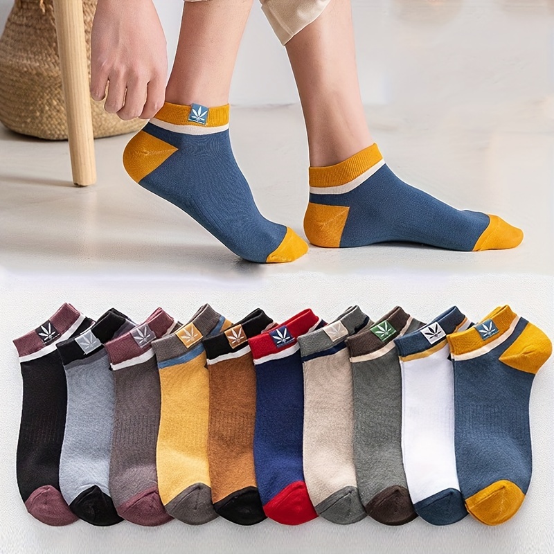 10pairs Unisex Casual Thin Cotton Breathable Comfortable Socks For Summer,  Low Cut Ankle Socks For Youth Teen Men Women