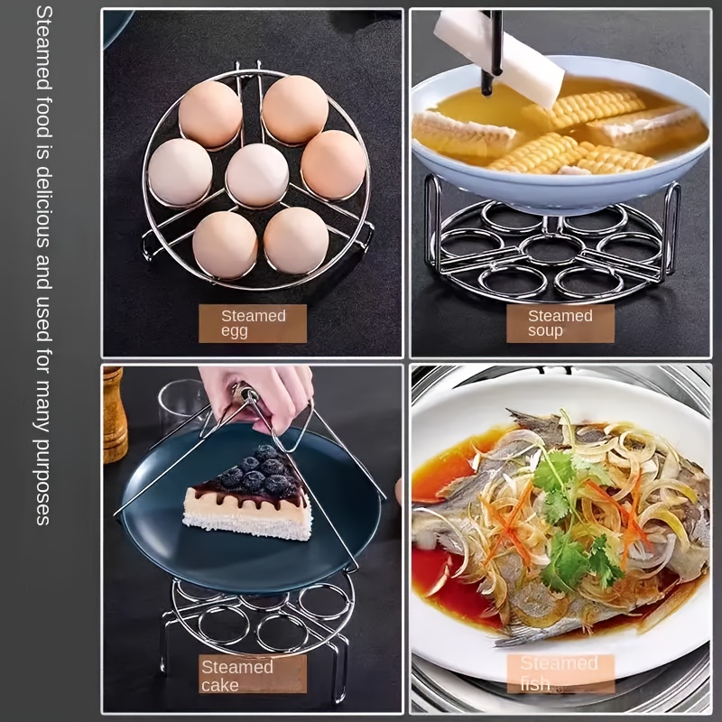 Stainless Steel Household Multifunctional Bracket, Steamed Cake Rack, Steamed  Egg Rack, Steamed Fish Rack - Temu