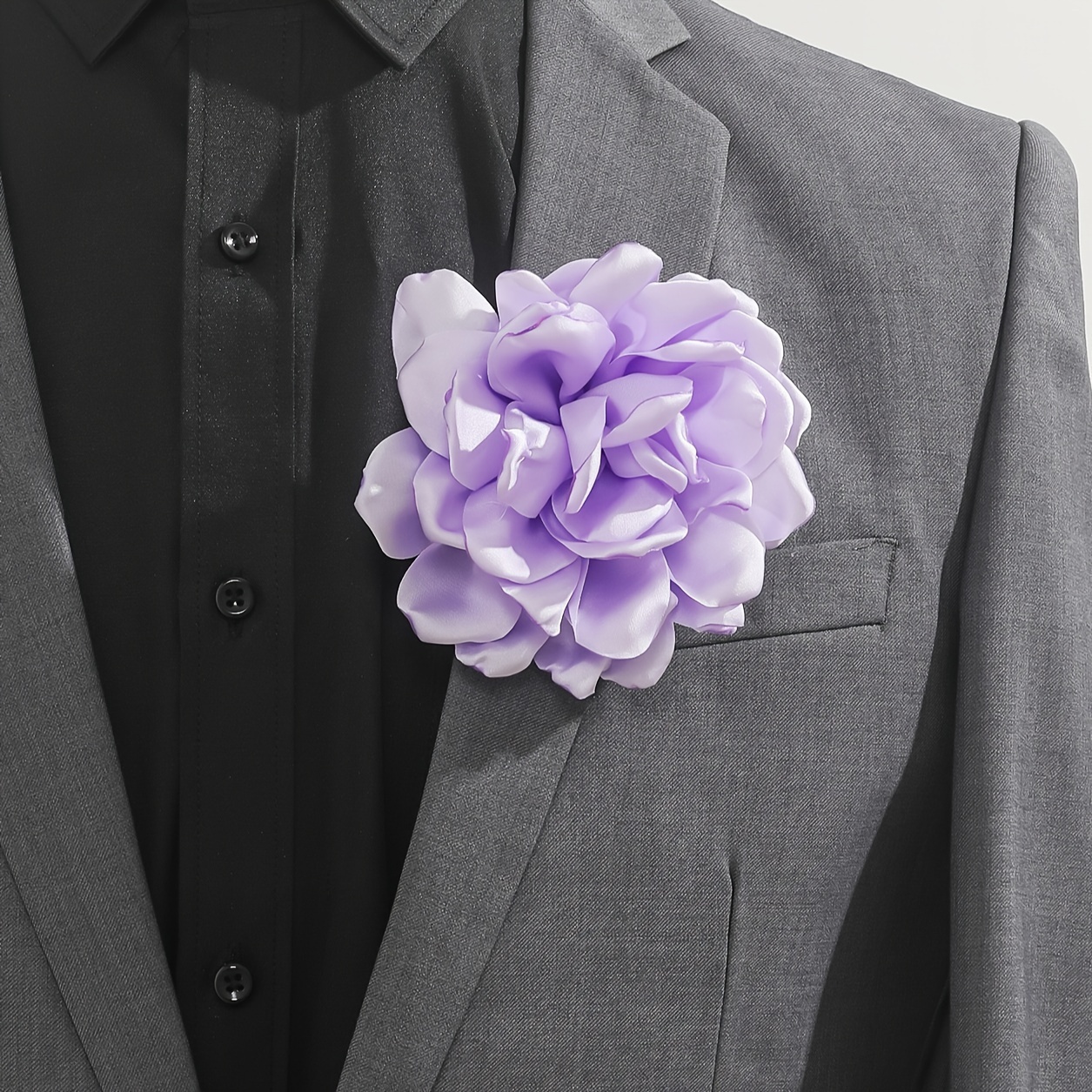 Men's Brooch Corsage Fabric Simulation Flower Corsage - Temu