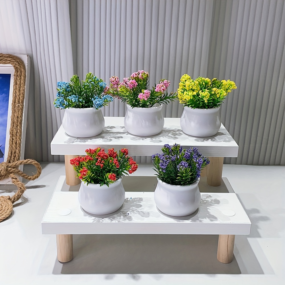 1 Pc Artificial Flower Potted Plant Home Decoration Desktop - Temu