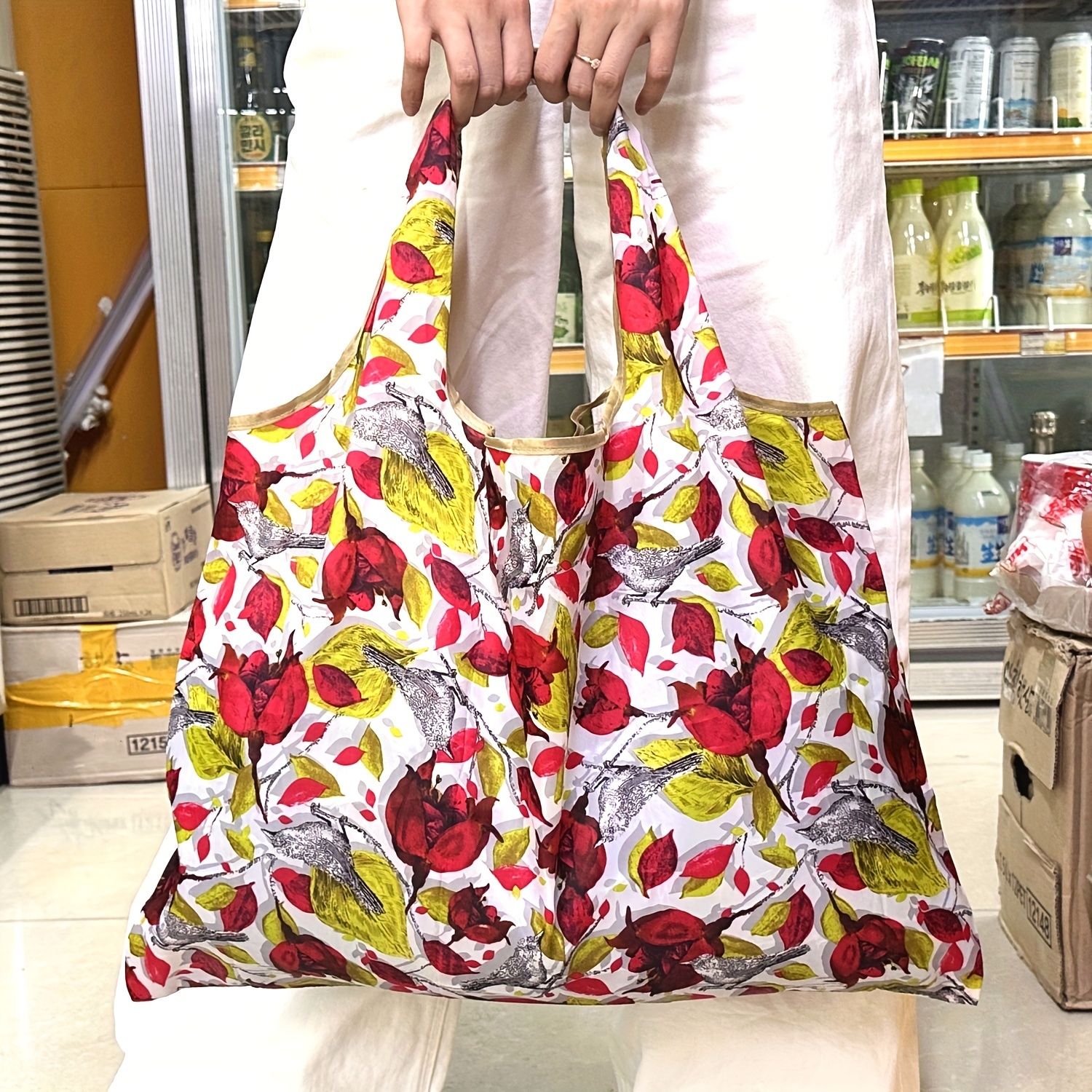 1Pc Reusable Eco Friendly Tote Bag Shopping Purses Women