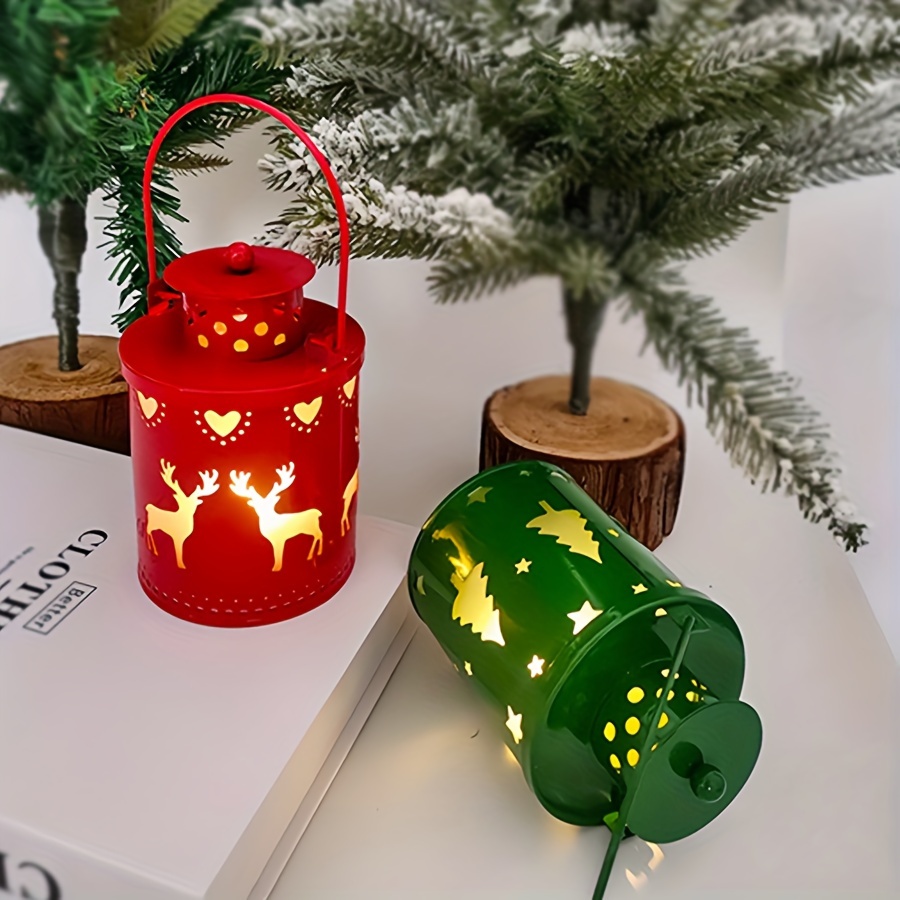 Christmas Candle Light Hanging Wind Lantern, LED Electronic