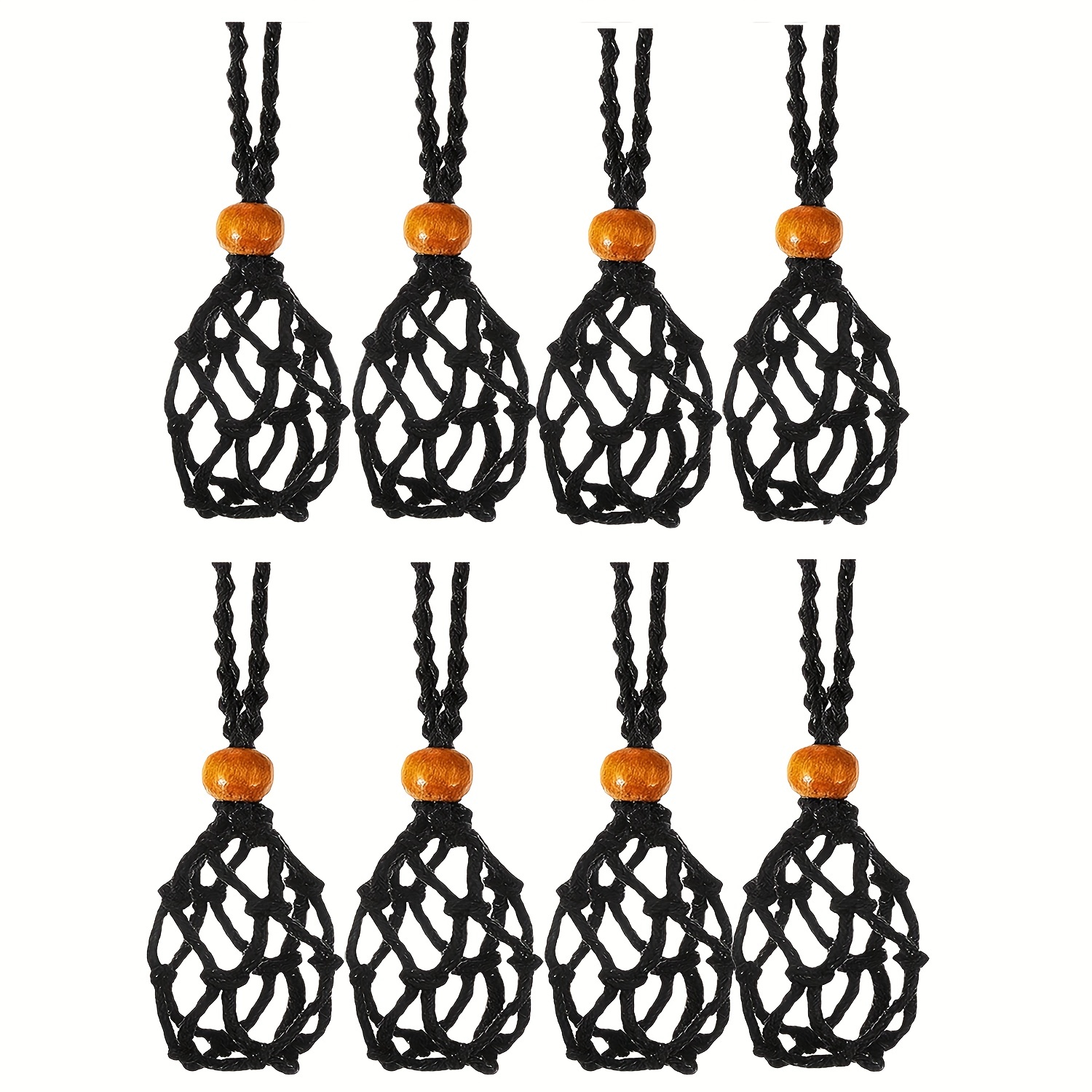 Retro Necklace Holder Cord Adjustable Holder Braided - Temu