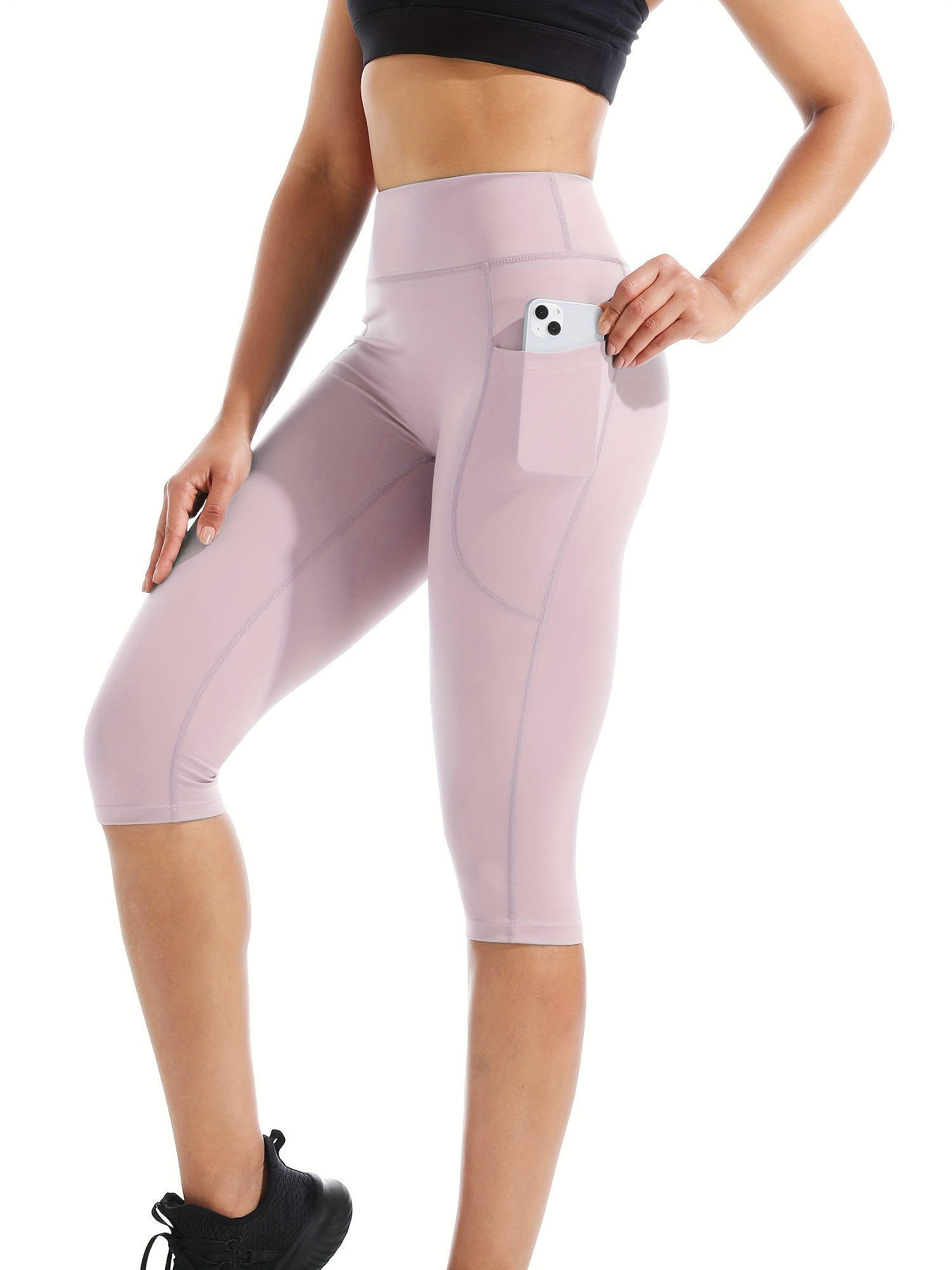 Solid Basic Capri Leggings - Tees2urdoor