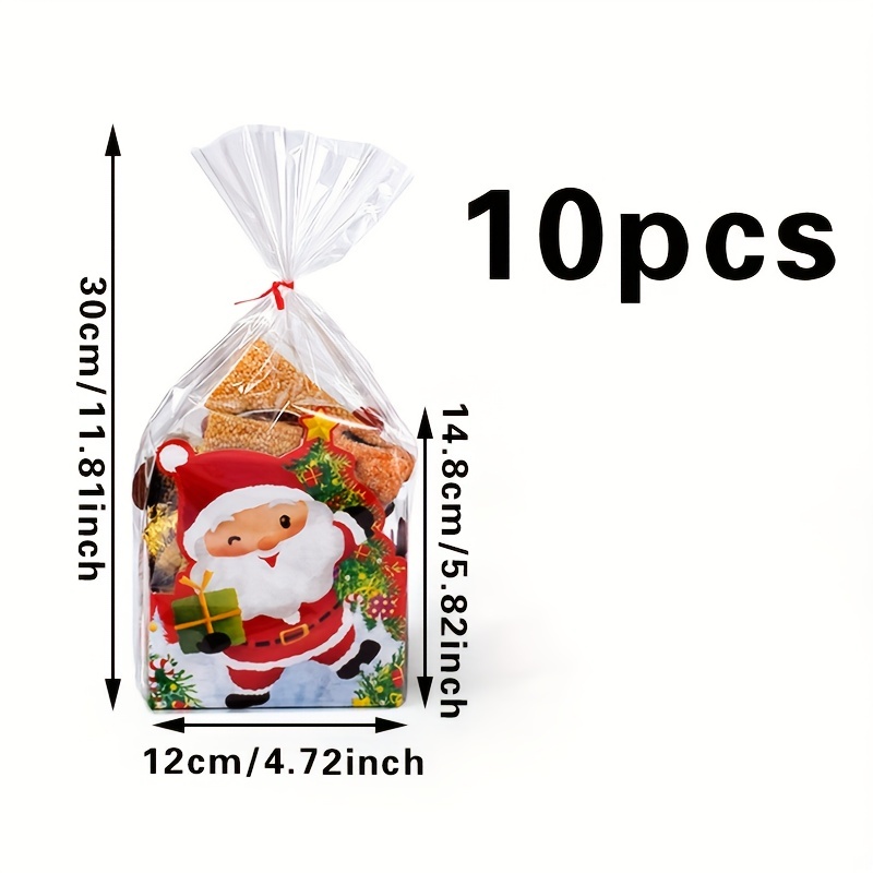 50pcs Christmas Party Candy Bags, Christmas Party Gift Bags