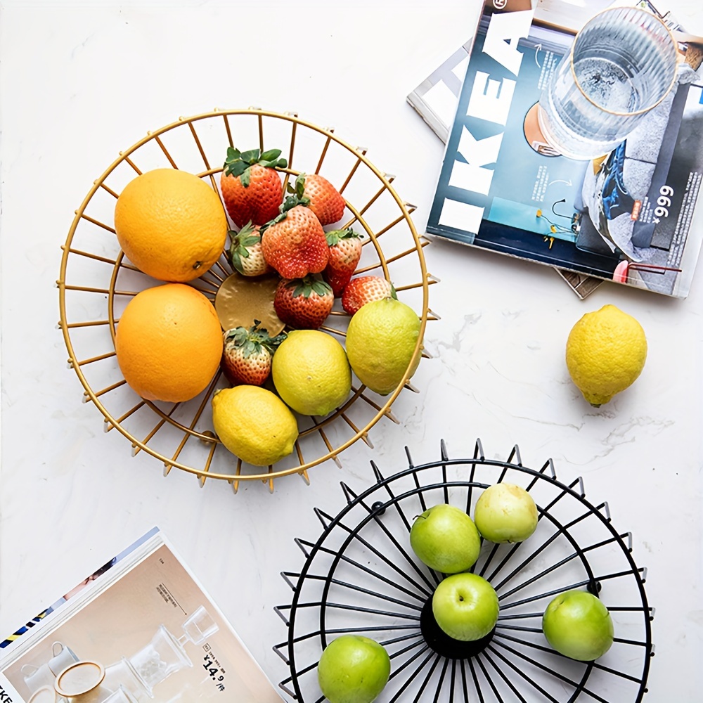 Iron Fruit Basket, Fruit Bowl, Creative Fruit Tray, Modern Simple