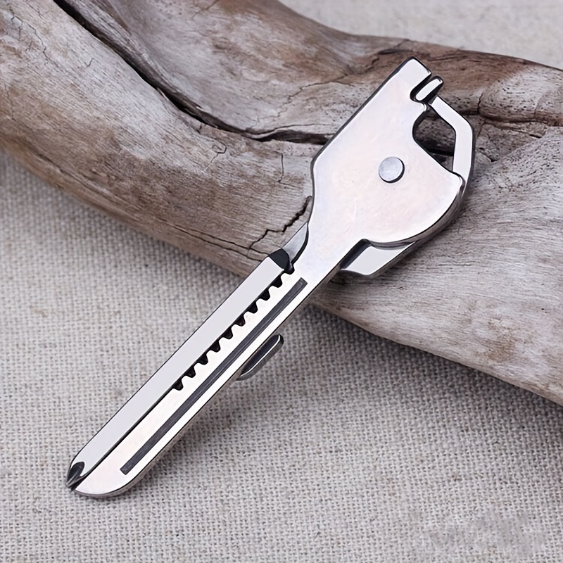 Key-Shaped Stainless Steel Folding Knife