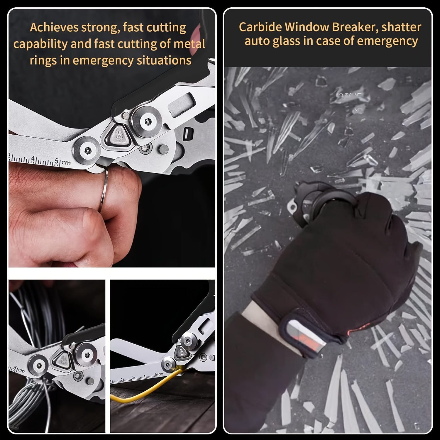 Description Picture 4 of itemMultifunctional Scissors + Sheath, Outdoor Folding Scissors, Multifunctional Pliers, First Aid Medical Scissors