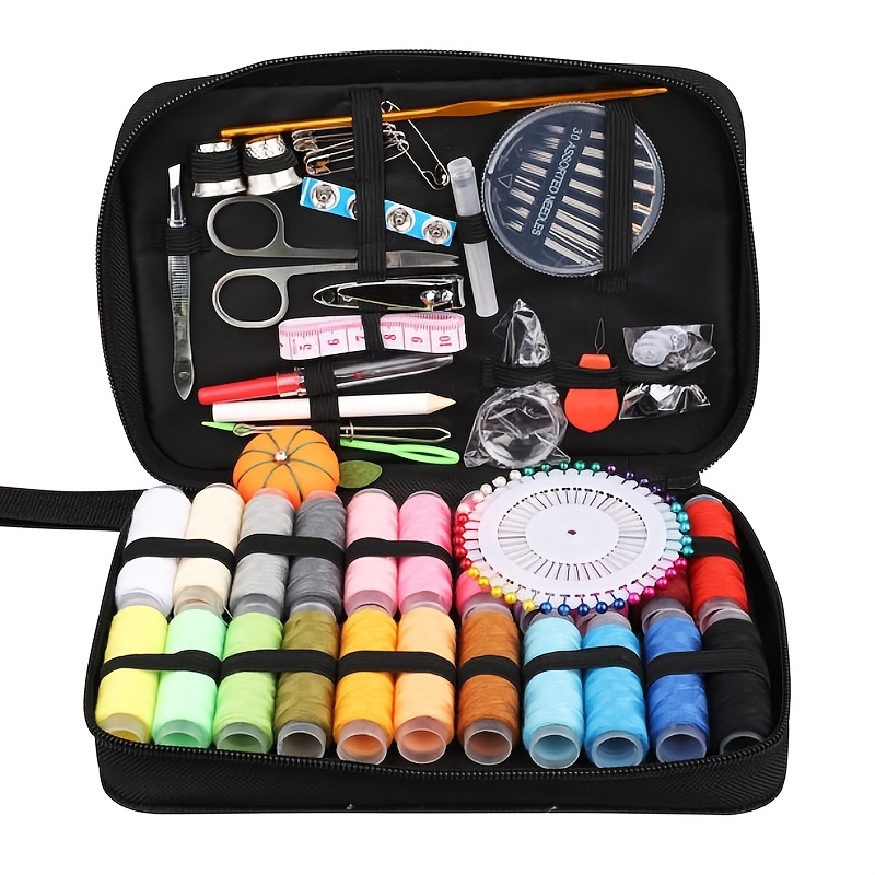 126pcs Sewing Kit for Beginners - Thread, Scissors, Tape & More